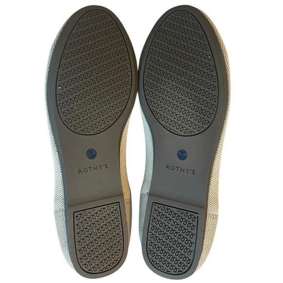 Rothy’s Slip On Shoes Tan White Size 10.5 - Picture 3 of 5